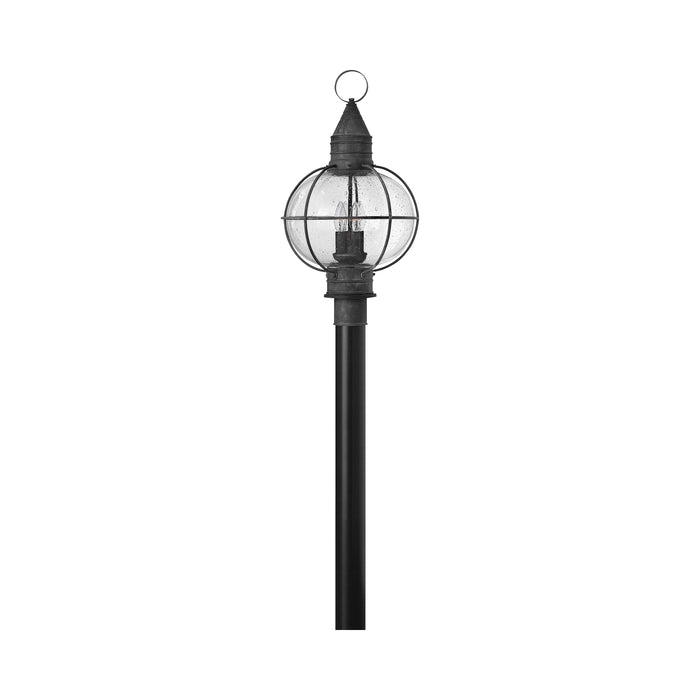 Cape Cod Outdoor Post Light in Aged Zinc.