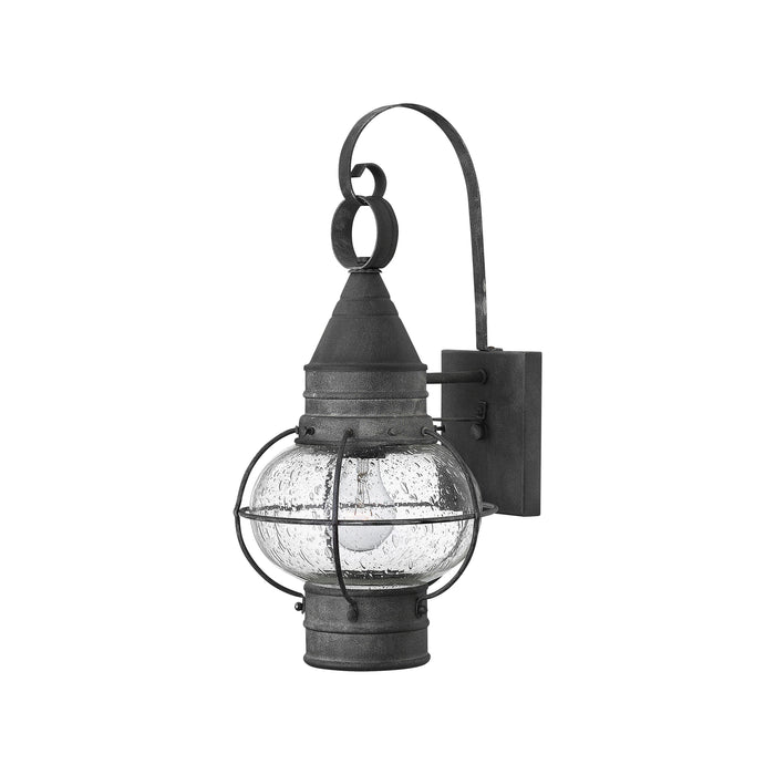 Cape Cod Outdoor Wall Light in Small/Aged Zinc.