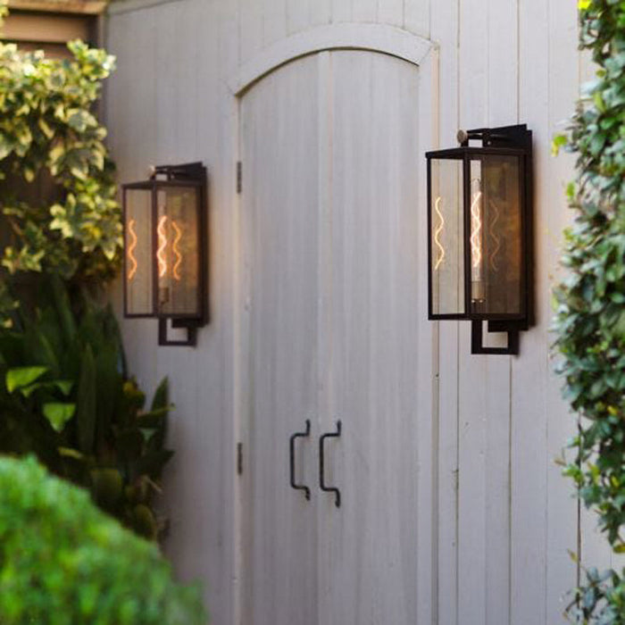 Catalina Outdoor Wall Light in Outside Area.