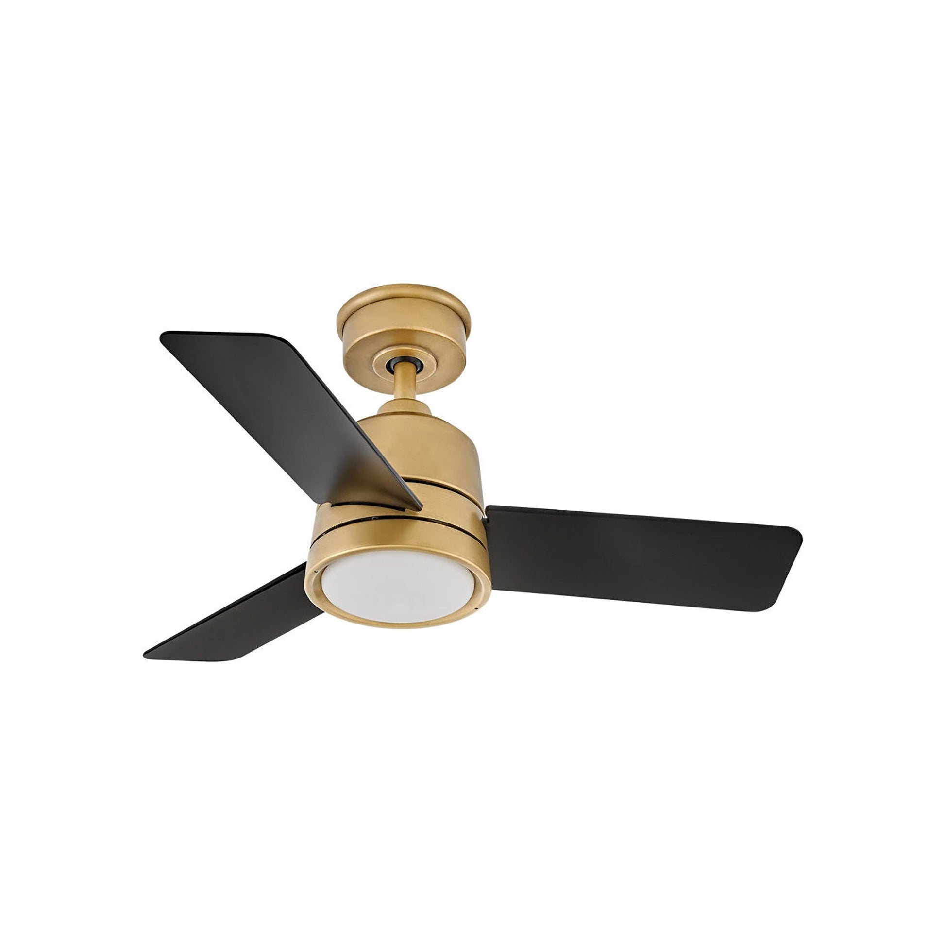 Chet LED Ceiling Fan in Heritage Brass (36-Inch).