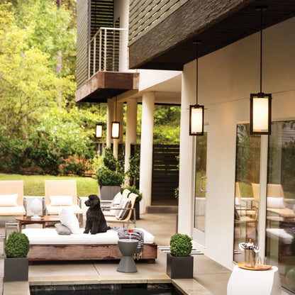 Colfax Outdoor Pendant Light Outside Area.