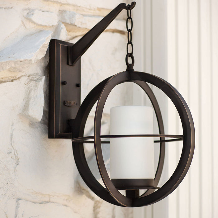 Compass Outdoor Wall Light in Detail.