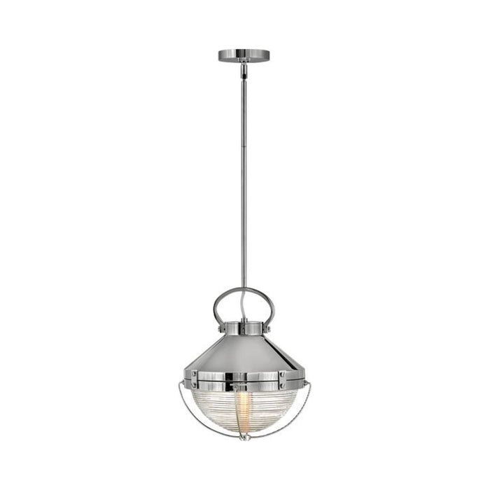 Crew Pendant Light in Small/Polished Nickel.
