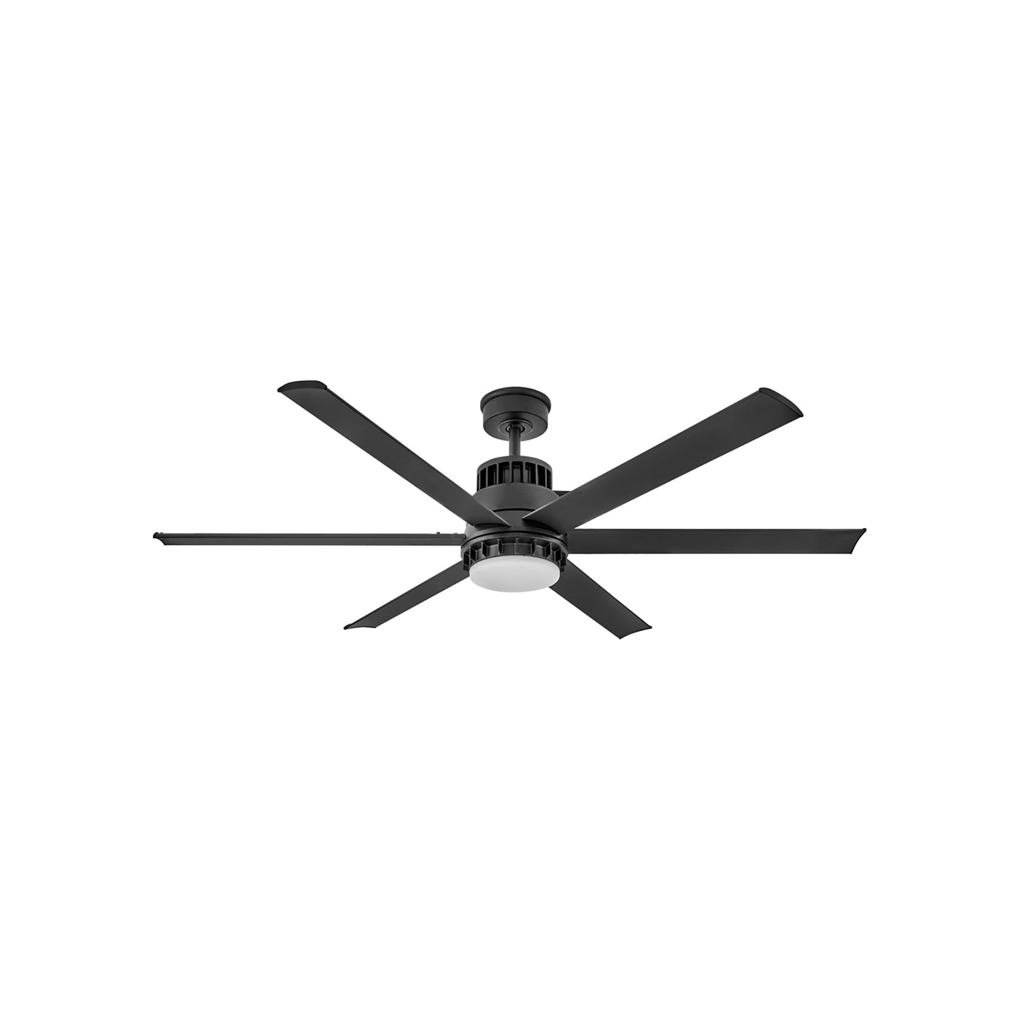 Draftsman LED Ceiling Fan in Matte Black (60-Inch).