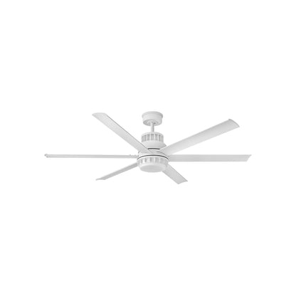 Draftsman LED Ceiling Fan in Matte White (60-Inch).