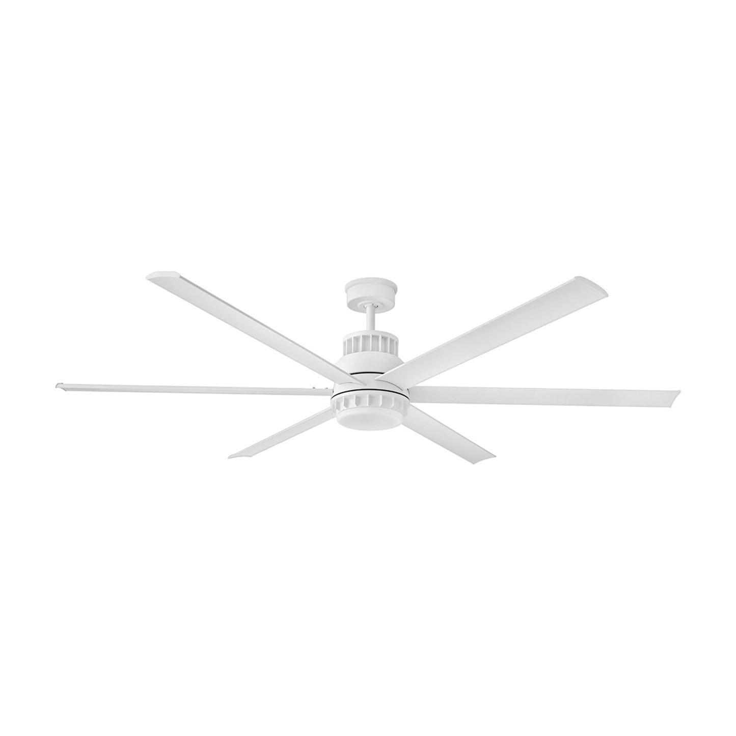 Draftsman LED Ceiling Fan in Matte White (72-Inch).