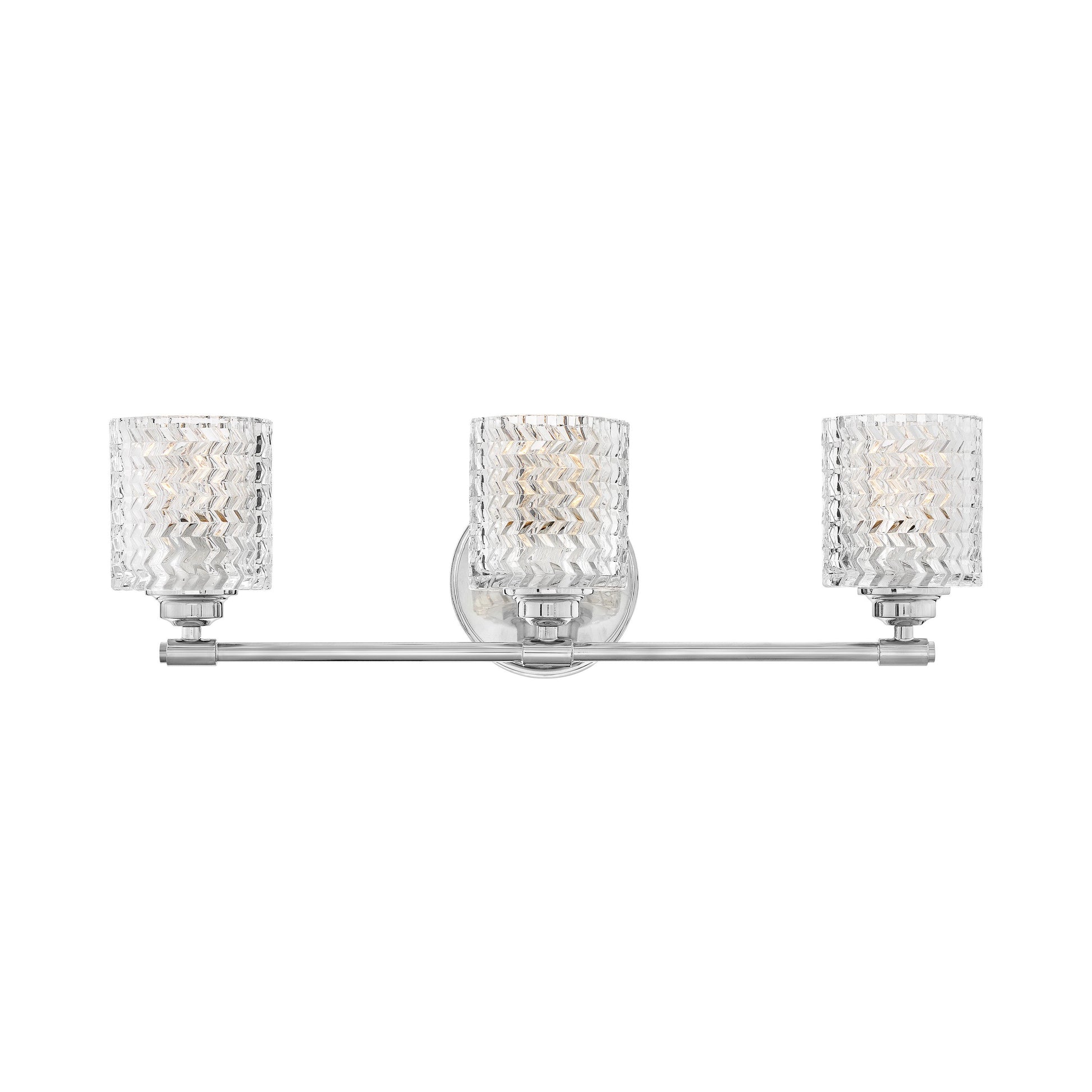 Elle Bath Vanity Light in Chrome (3-Light).