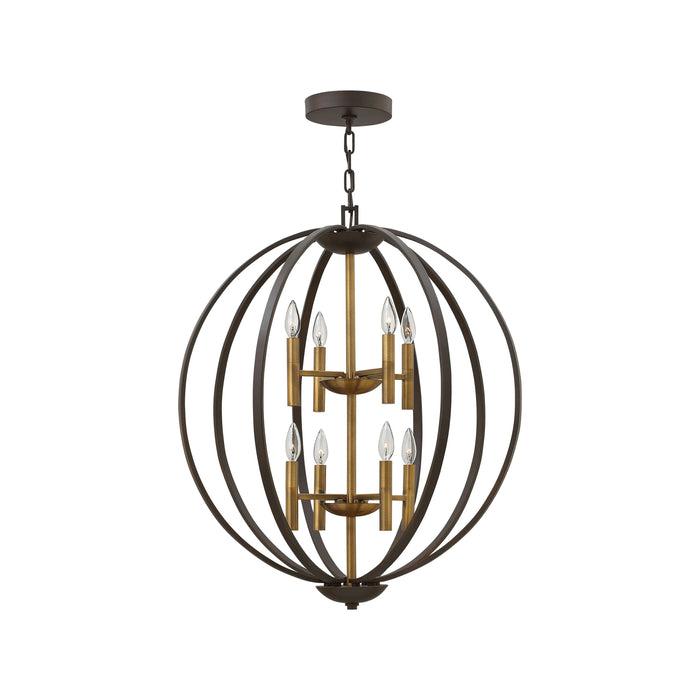 Euclid Chandelier in Small/Spanish Bronze.