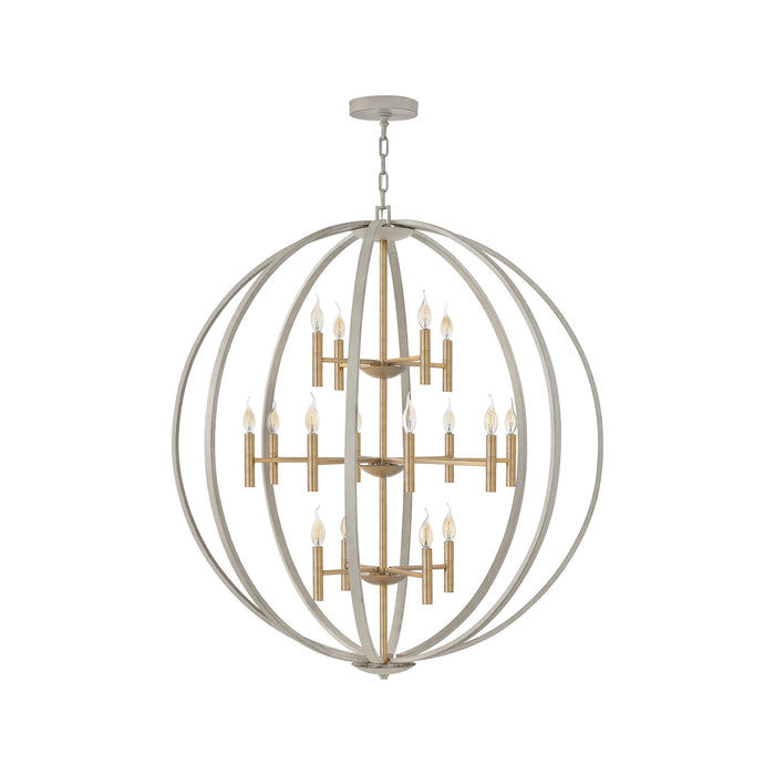 Euclid Chandelier in Large/Cement Gray.