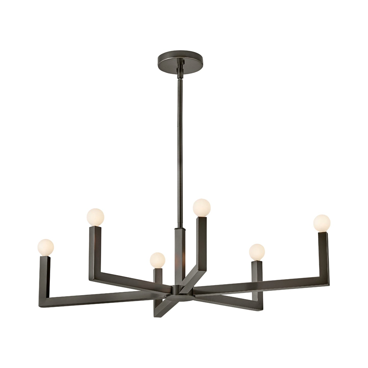 Ezra Chandelier in Heritage Brass (27-Inch).