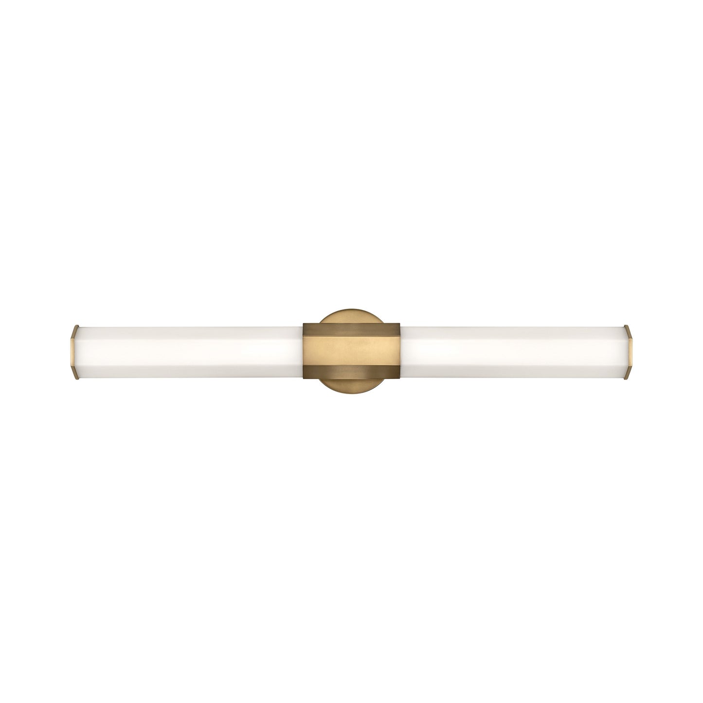 Facet LED Bath Vanity Light in Heritage Brass (Large).