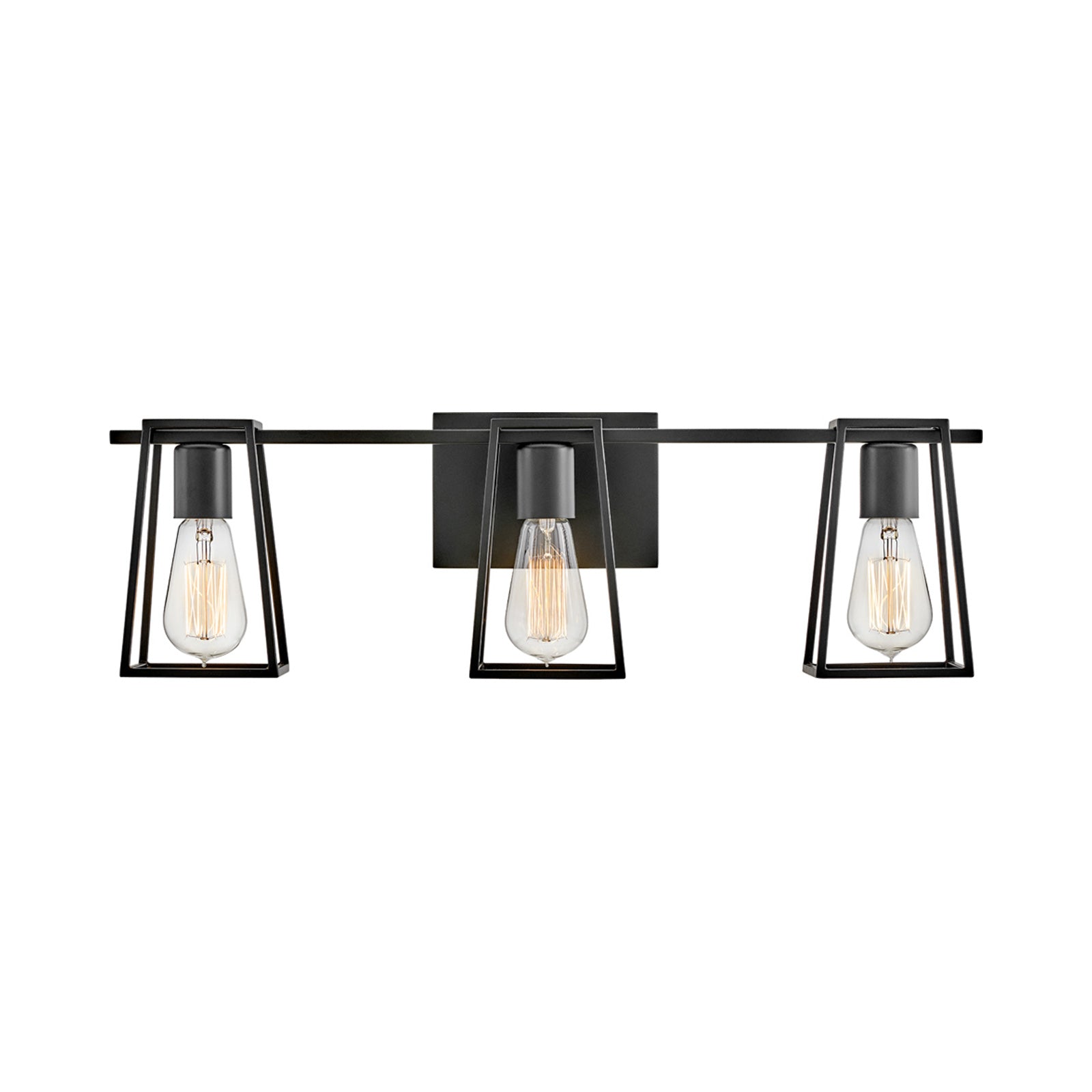 Filmore Bath Vanity Light in Black (3-Light).