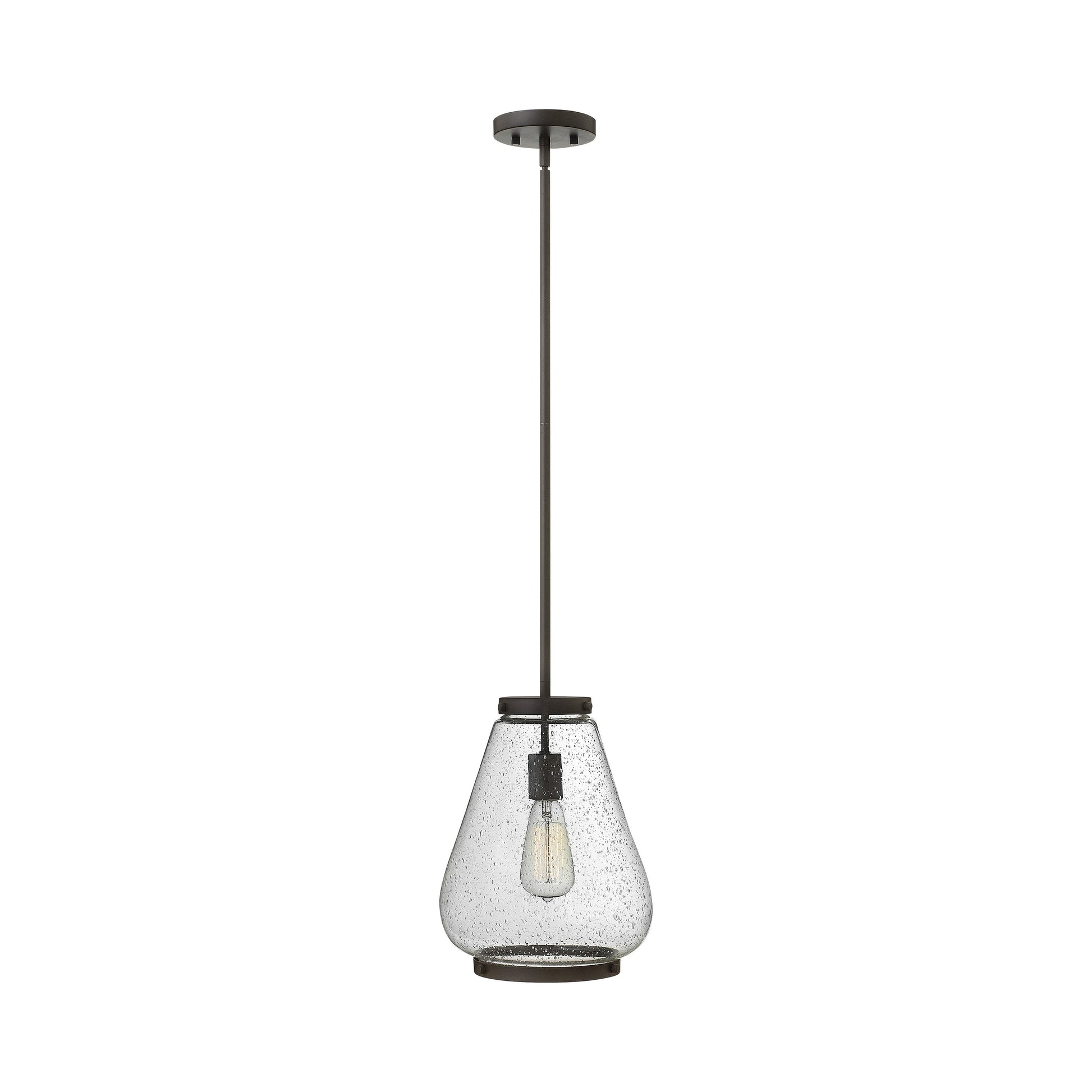Finley Mini Pendant Light in Medium/Oil Rubbed Bronze.