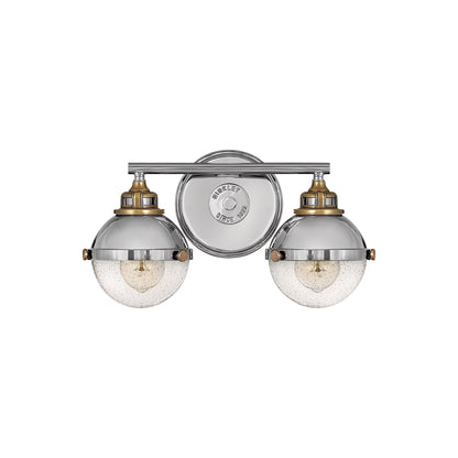 Fletcher Bath Vanity Light in Polished Nickel (2-Light).