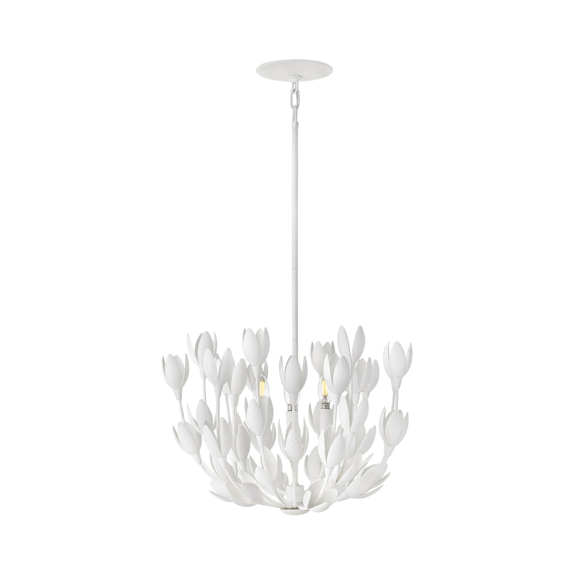Flora Semi Flush Mount Ceiling Light in Textured Palster.