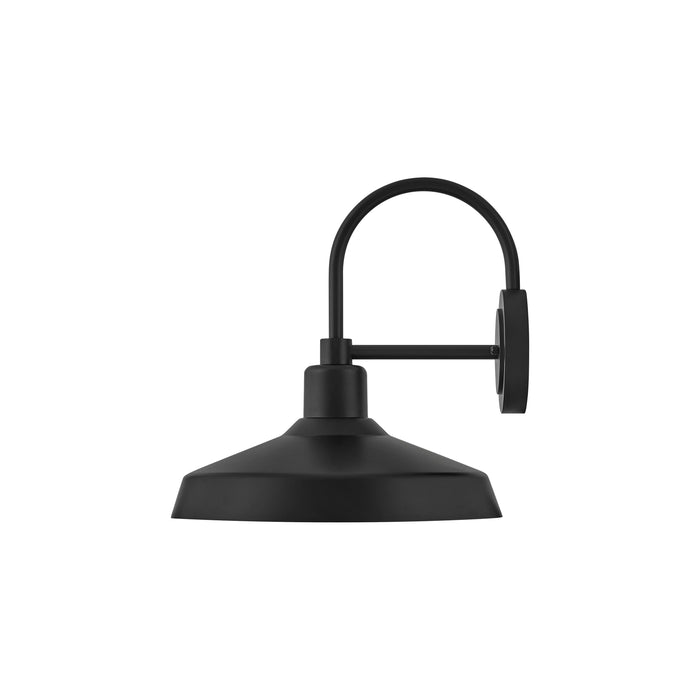 Forge Outdoor Wall Light in Black (17-Inch).