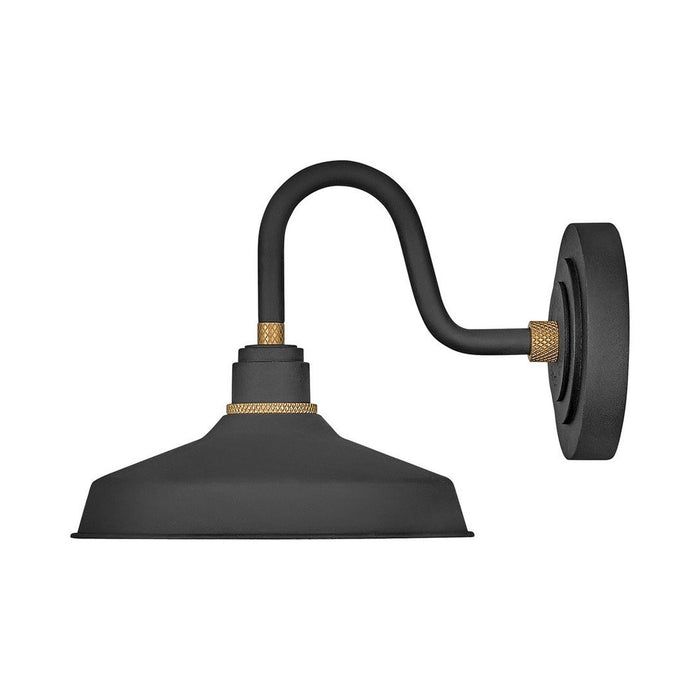 Foundry Outdoor Barn Wall Light in Classic/Textured Black (13.25-Inch).