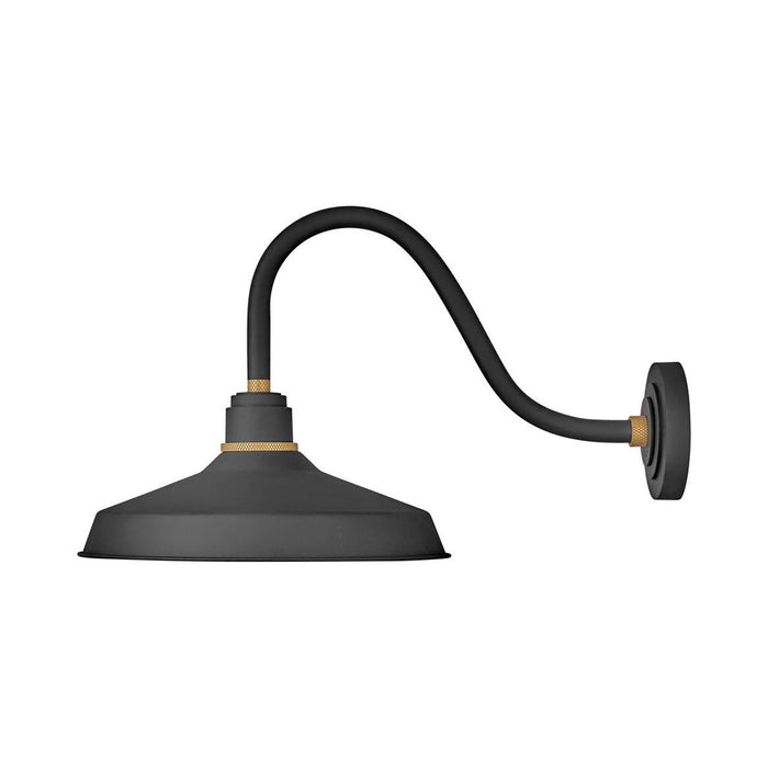 Foundry Outdoor Barn Wall Light in Dome/Textured Black (26-Inch).