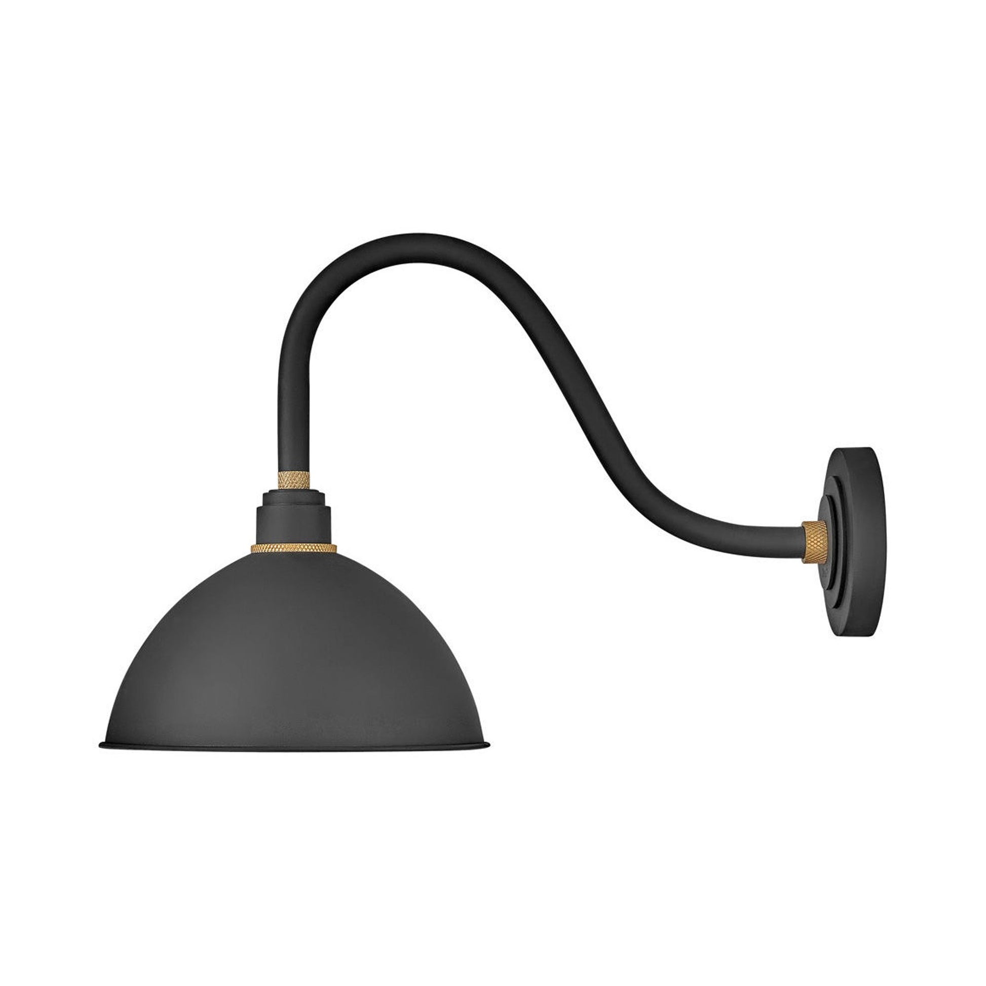 Foundry Outdoor Barn Wall Light in Classic/Textured Black (26-Inch).