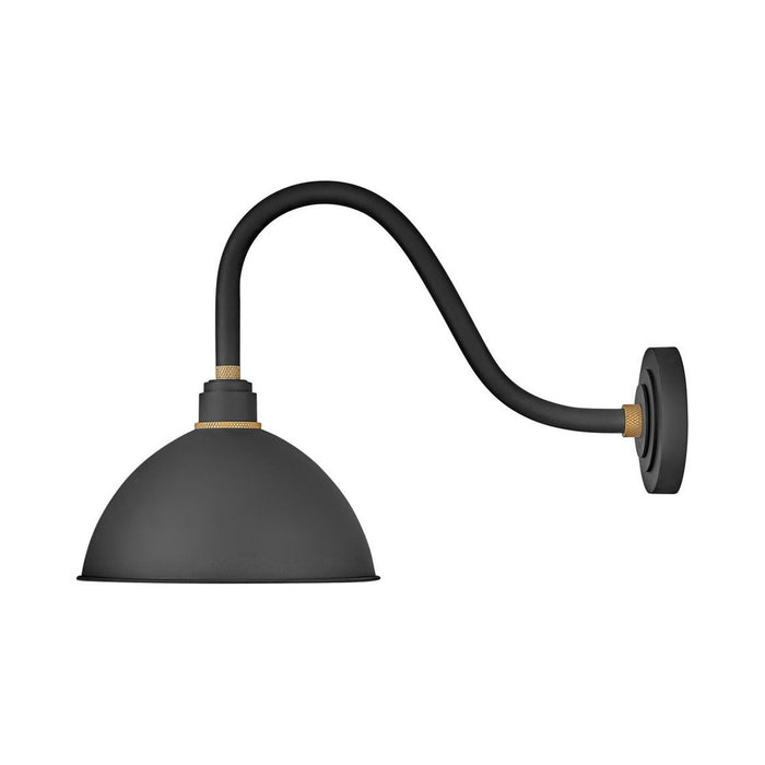 Foundry Outdoor Barn Wall Light in Classic/Textured Black (26-Inch).