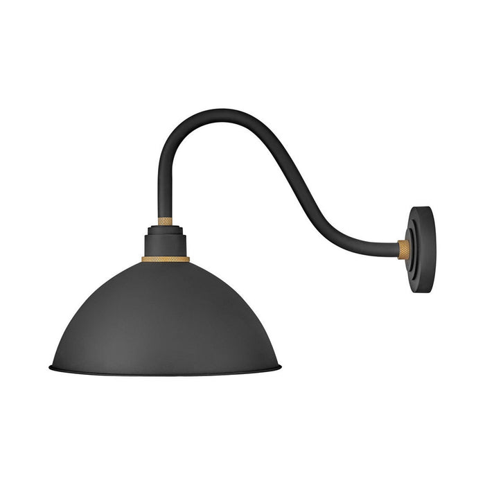Foundry Outdoor Barn Wall Light in Classic/Textured Black (30.5-Inch).