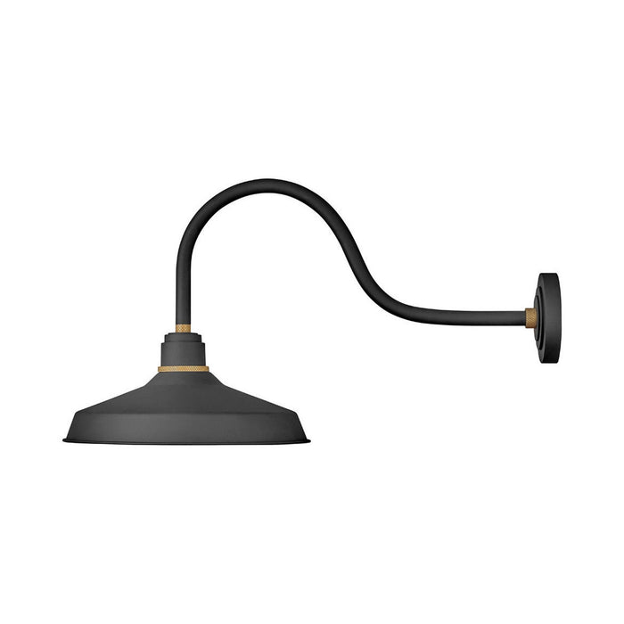Foundry Outdoor Barn Wall Light in Classic/Textured Black (32.5-Inch).