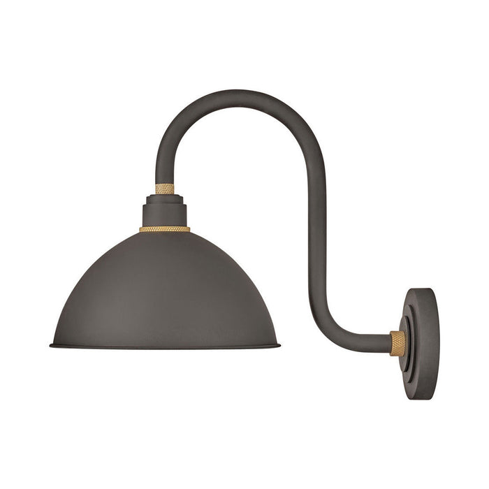 Foundry Outdoor Tall Barn Wall Light in Dome/Small/Museum Bronze.
