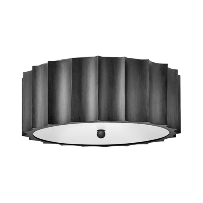 Gia Flush Mount Ceiling Light in Brushed Graphite (Large).