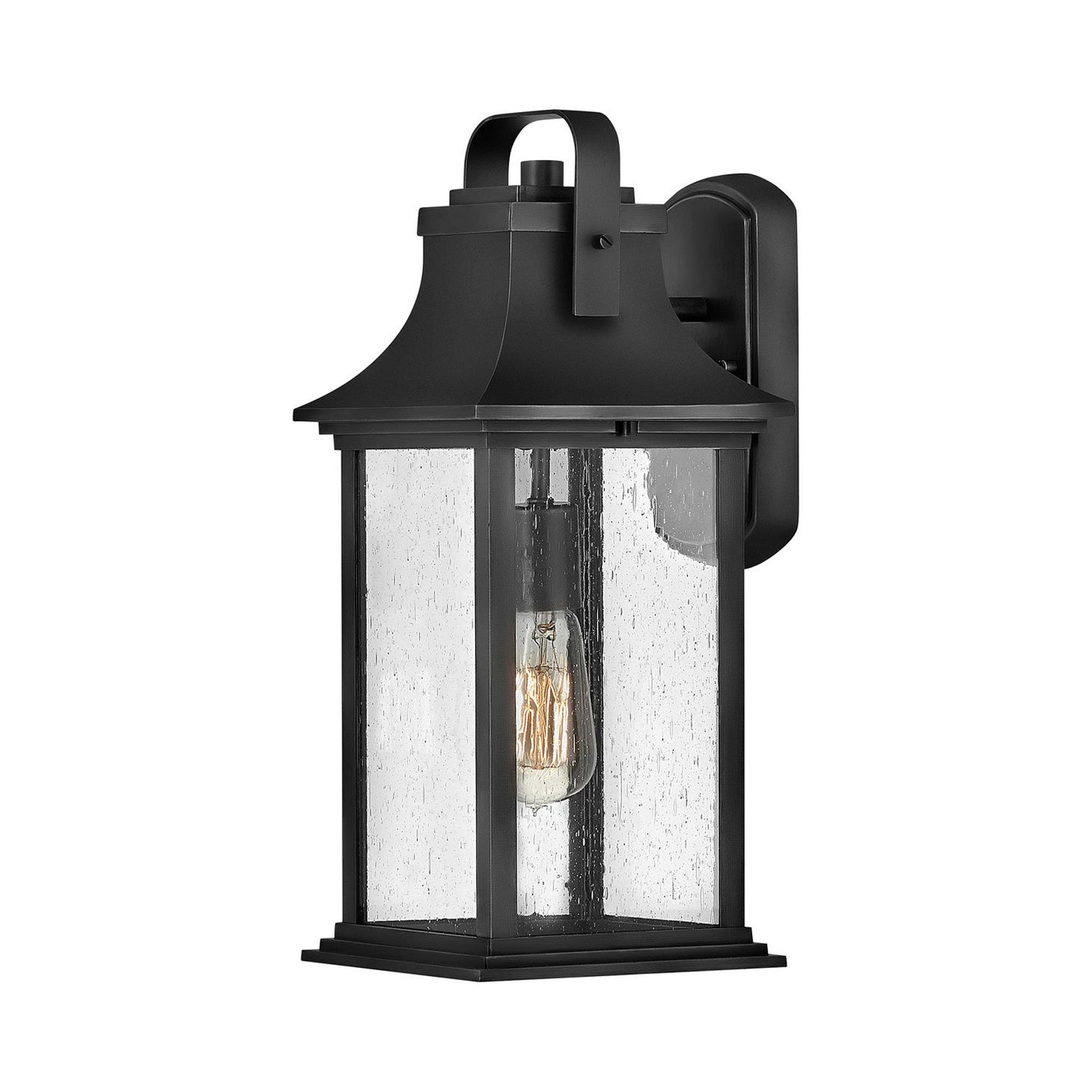 Grant Outdoor Wall Light in Medium/Textured Black.