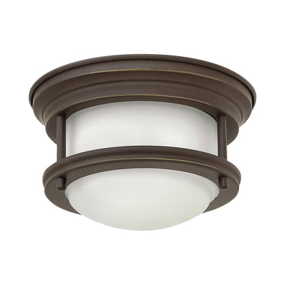 Hadley Flush Mount Ceiling Light in Mini/Oil Rubbed Bronze.