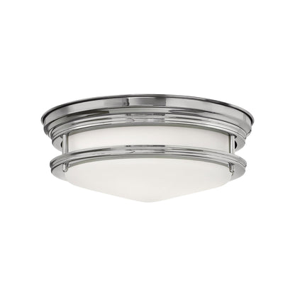 Hadley Flush Mount Ceiling Light in Medium/Chrome.