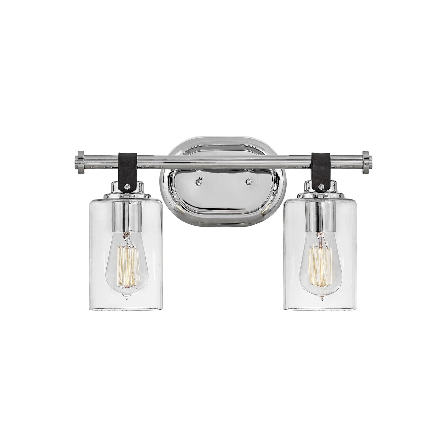 Halstead Bath Vanity Light in Chrome (2-Light).