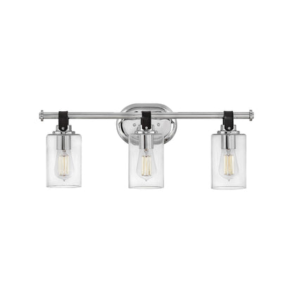 Halstead Bath Vanity Light in Chrome (3-Light).