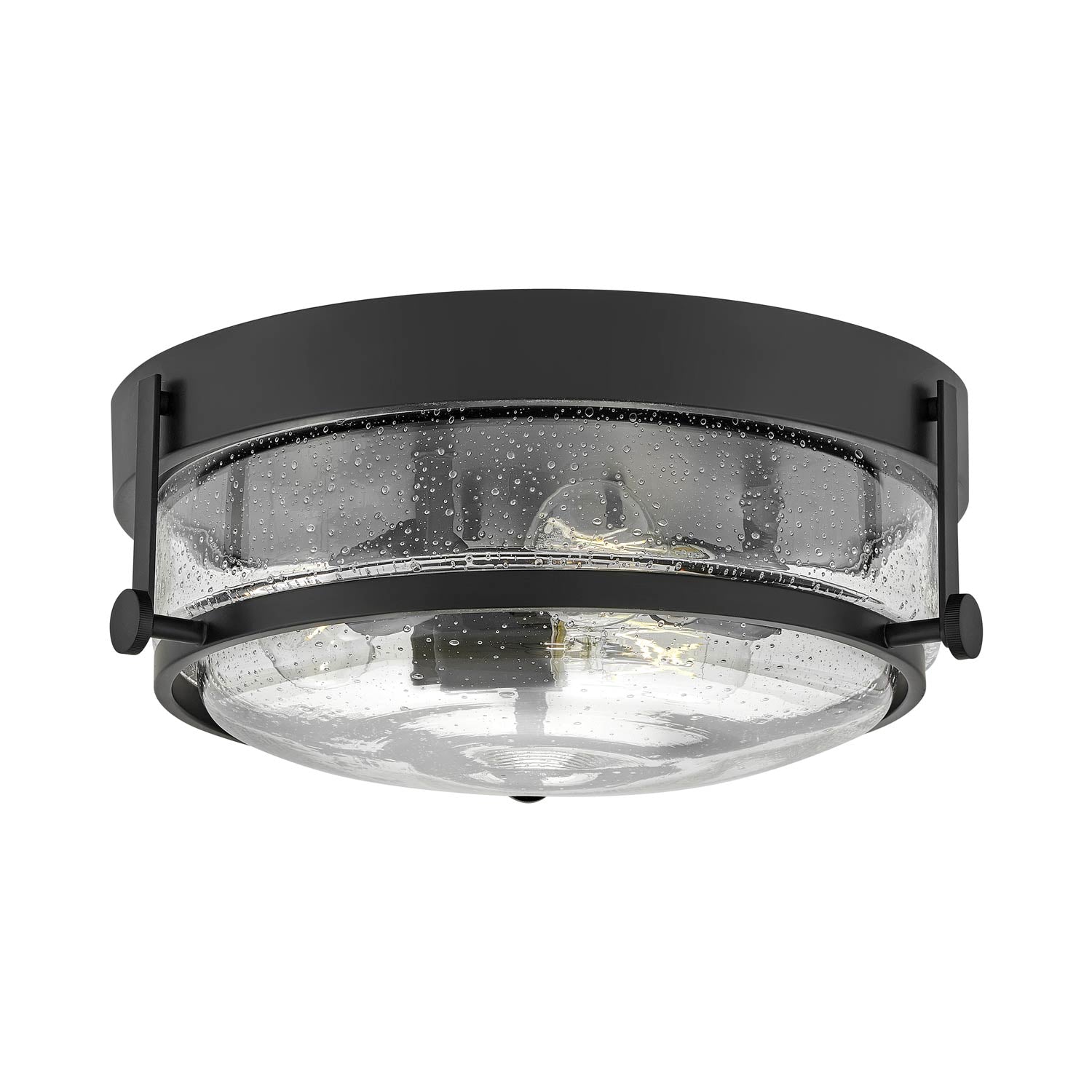 Harper Flush Mount Ceiling Light in Black.