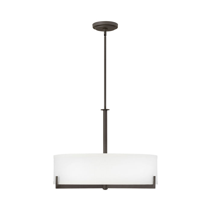 Hayes Drum Pendant Light in Large/Oil Rubbed Bronze.