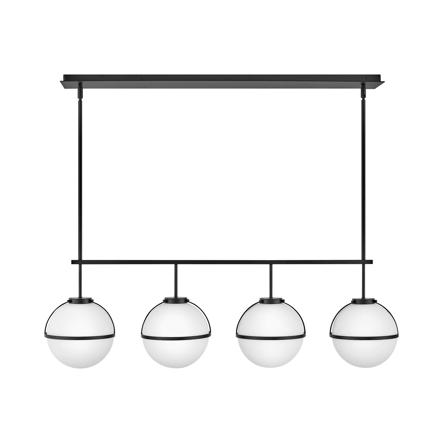 Hollis Linear LED Pendant Light in Black.