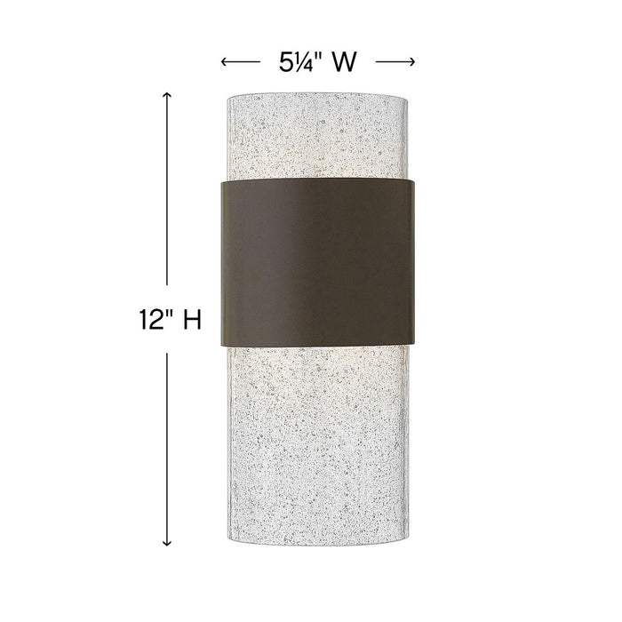 Horizon Outdoor LED Wall Light - line drawing.