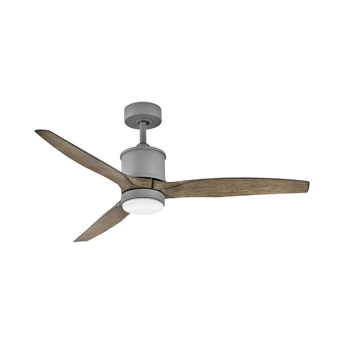 Hover LED Ceiling Fan in Graphite/Driftwood (52-Inch).