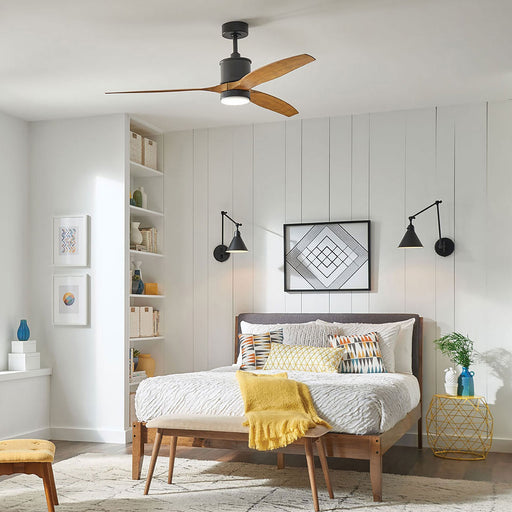 Hover LED Ceiling Fan in bed room.