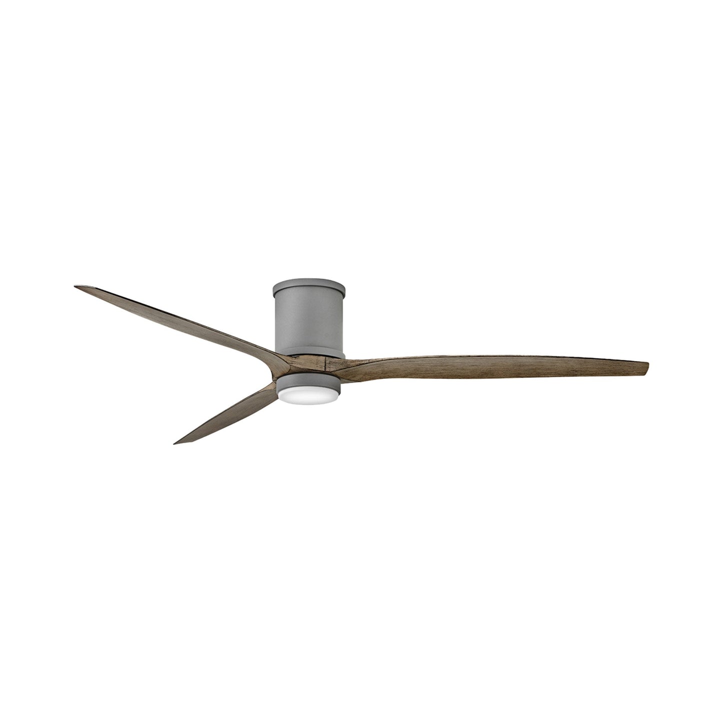 Hover LED Flush Mount Ceiling Fan in Graphite (72-Inch).