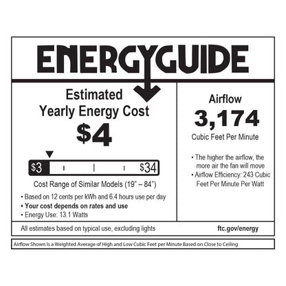 Hover LED Flush Mount Ceiling Fan in Detail (52-Inch).