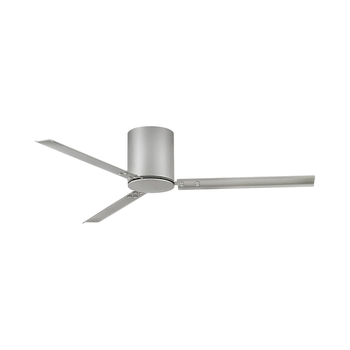 Indy Flush Mount Ceiling Fan in Brushed Nickel (58-Inch).