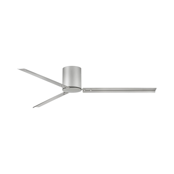 Indy Flush Mount Ceiling Fan in Brushed Nickel (72-Inch).