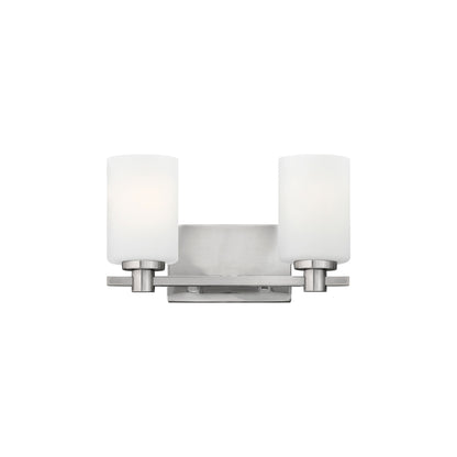 Karlie Bath Vanity Light in Brushed Nickel (2-Light).