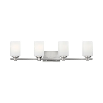 Karlie Bath Vanity Light in Brushed Nickel (4-Light).