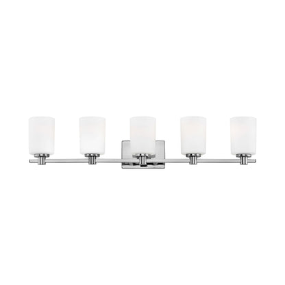 Karlie Bath Vanity Light in Chrome (5-Light).