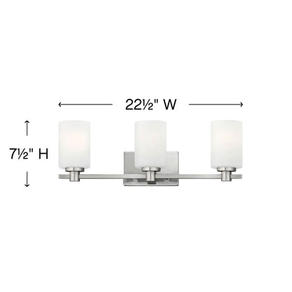 Karlie Bath Vanity Light - line drawing.