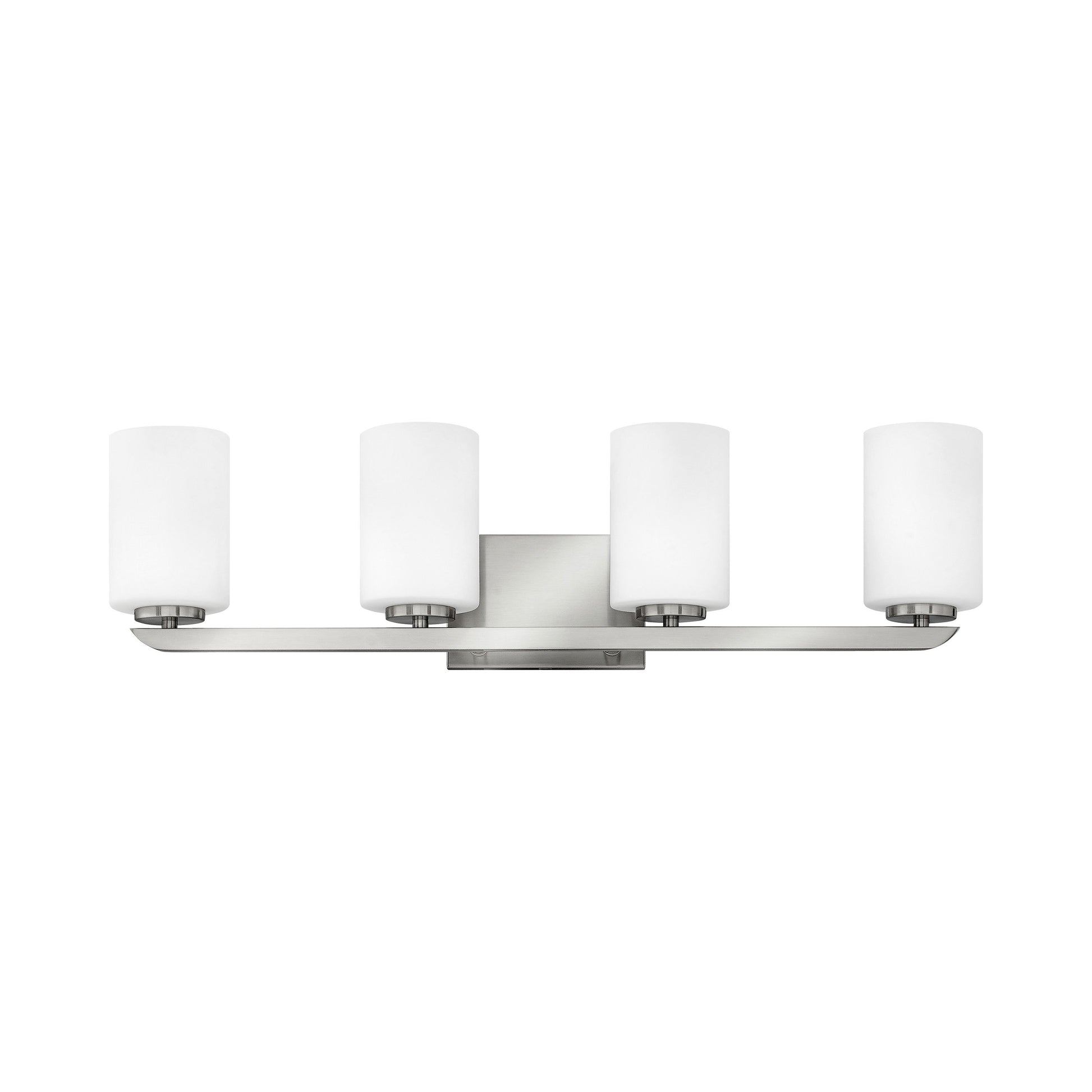 Kyra Bath Vanity Light in Brushed Nickel (4-Light).