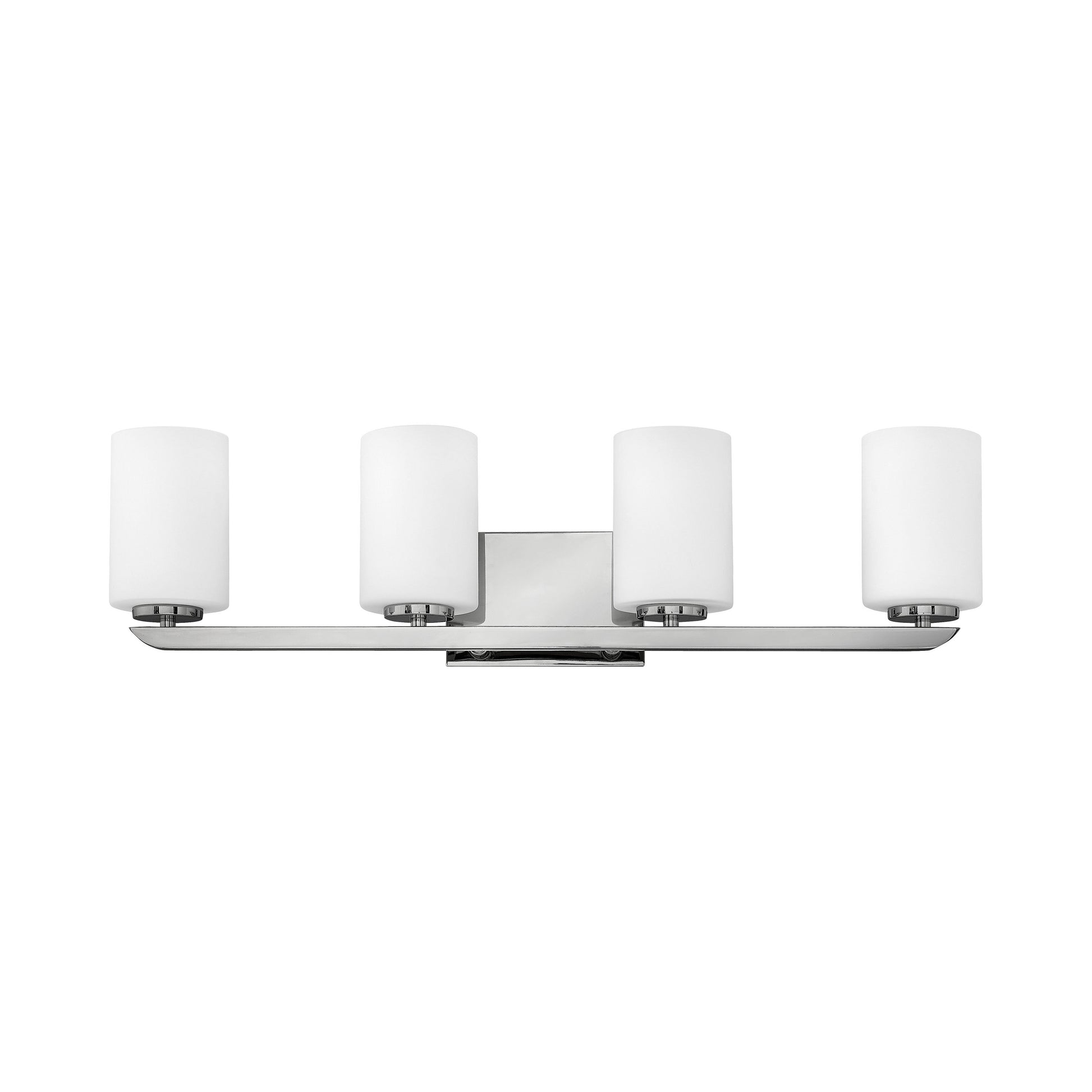 Kyra Bath Vanity Light in Polished Nickel (4-Light).
