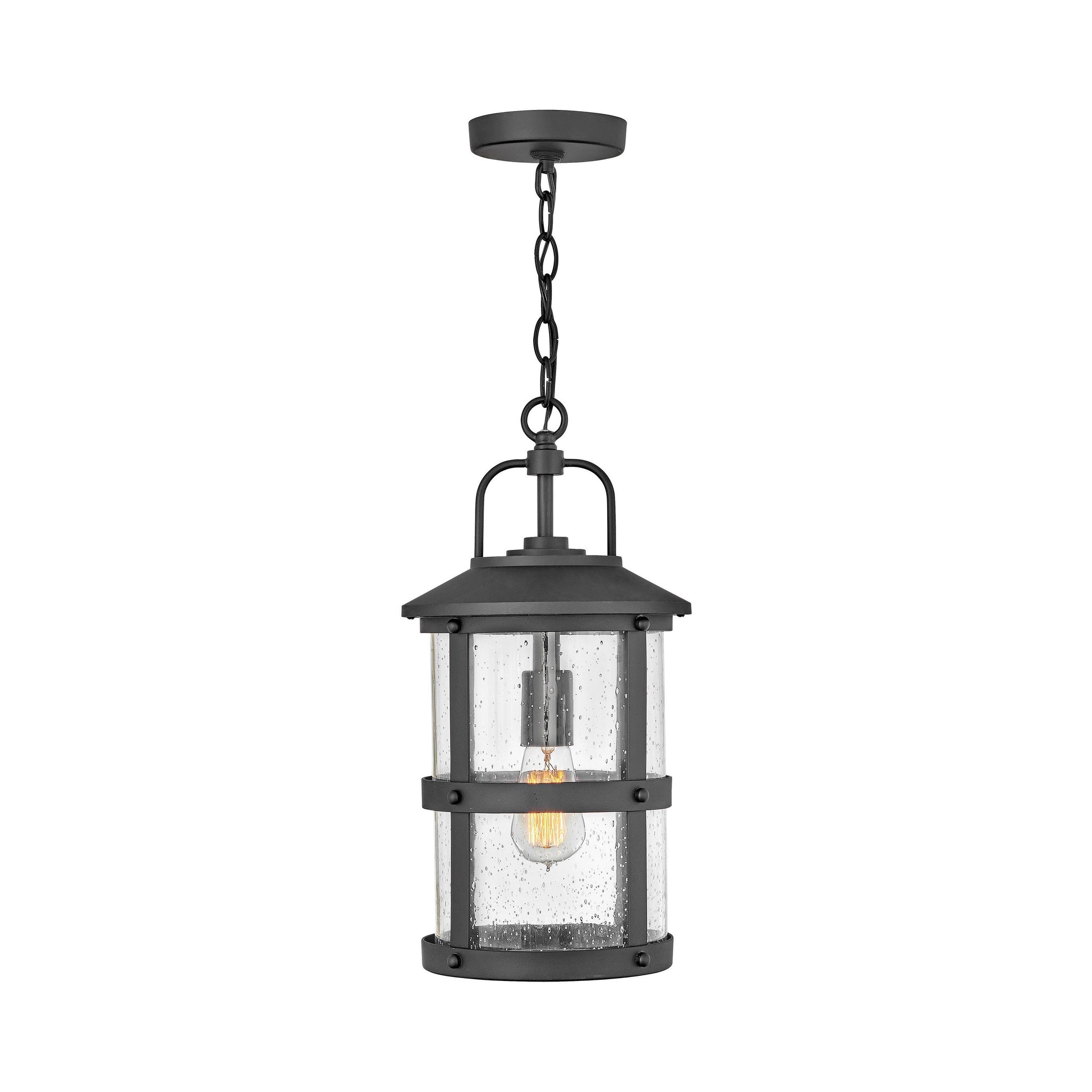 Lakehouse Outdoor Pendant Light in Black.